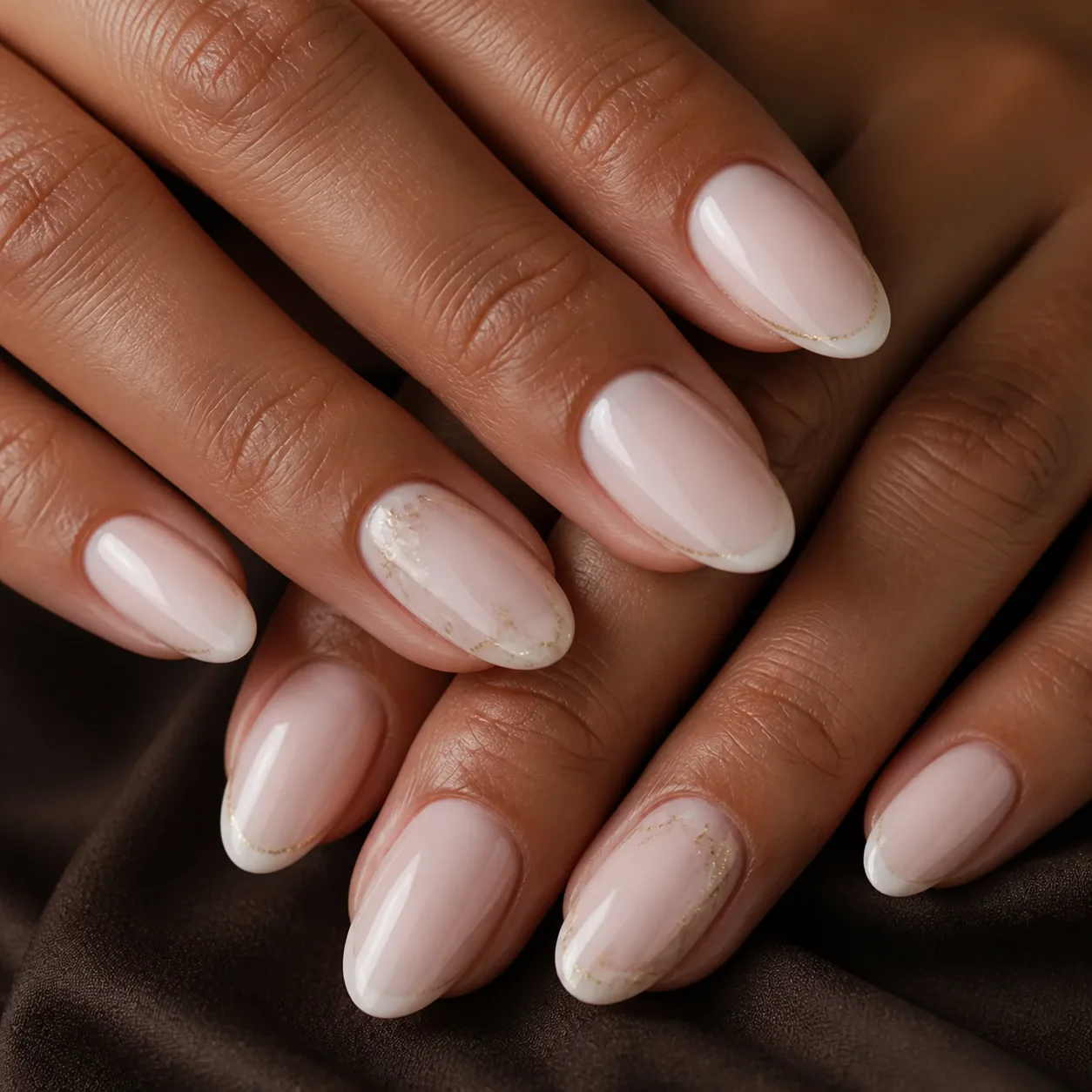 Primer plano del resultado de Uñas acrílicas para novia